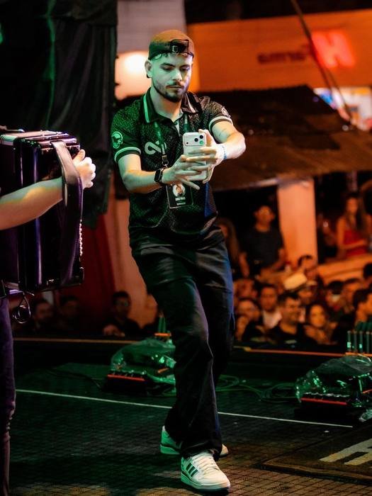 Captação de conteúdo durante o show